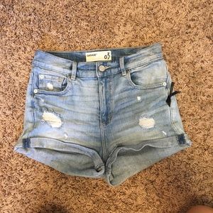 Garage High Waisted Jean Shorts